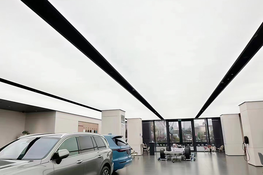 Silikonbelagd glasfiber dekorativt brandsäkert tak